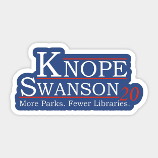 Knope Swanson 2020 Sticker